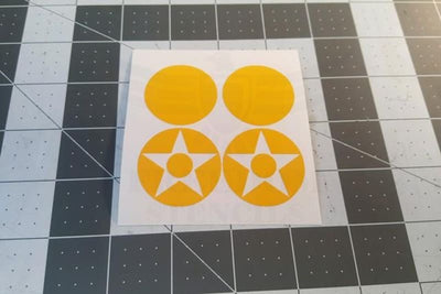 Aircraft Insignia Markings Stencil