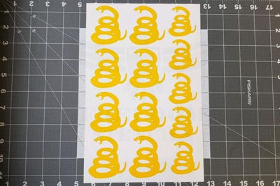 Gadsden Snake DTOM Stencil Sheet