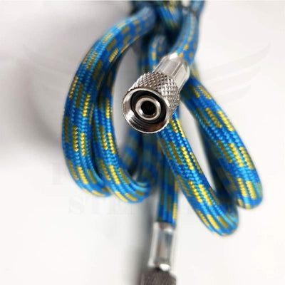 Supermore 6-Ft Braided Airbrush Air Hose Standard 1/8 - 1/4 Adapter Suit For Airbursh Kit 3 In 1