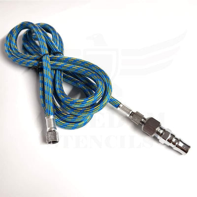 Supermore 6-Ft Braided Airbrush Air Hose Standard 1/8 - 1/4 Adapter Suit For Airbursh Kit 3 In 1