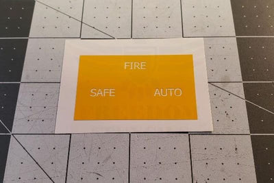 AR Lower Reciever Selector Etching Stencils Mask