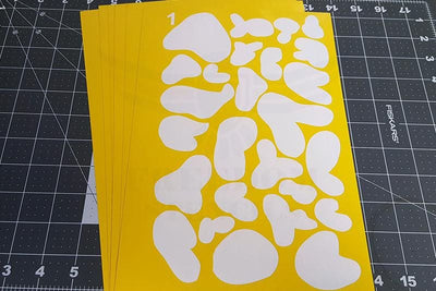 Auscam Camouflage Stencils for Cerakote and DuraCoat