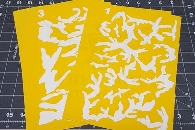 High Heat Vinyl BDU Camouflage Cerakote Stencils