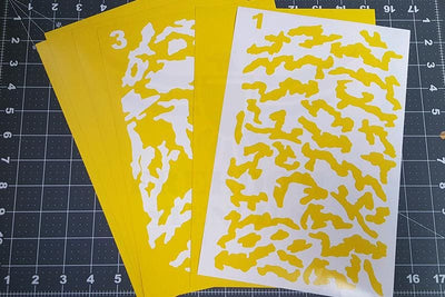 Russian VSR Camouflage Stencil Kit for Cerakote and DuraCoat