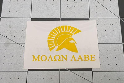 Spartan Helmet Stencil for Cerakote and DuraCoat