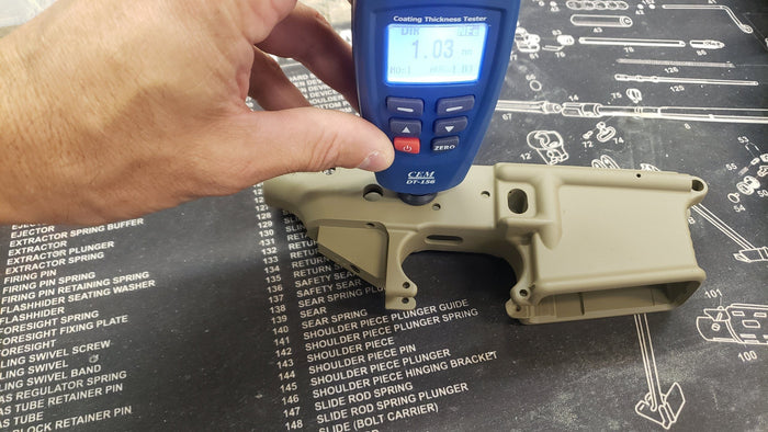Gauging Thickness of Cerakote and DuraCoat Coatings