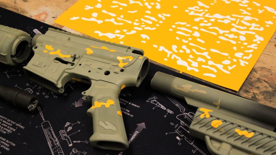camo stencils applications