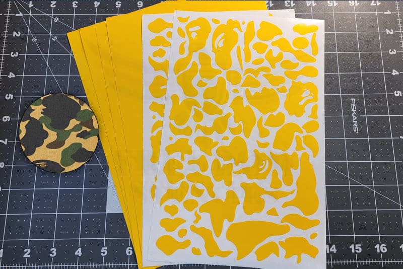 printable multicam pattern stencil