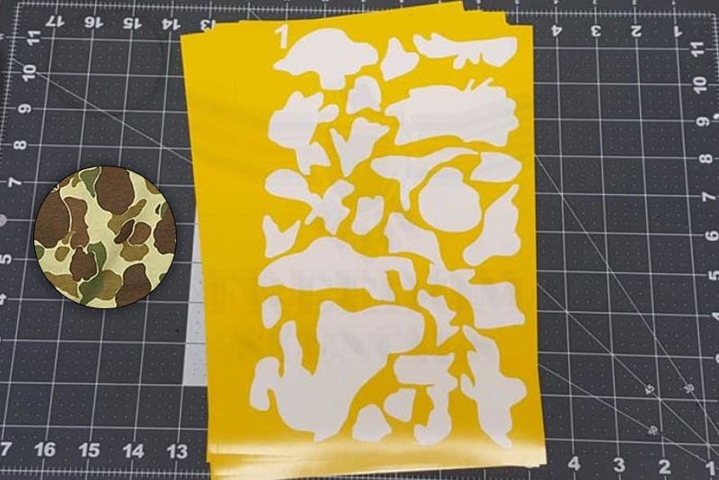 DUCK HUNTER Camouflage Stencil Pack for Duracoat, Cerakote, Gunkote & spray paint - Freedom Stencils duck-hunter-camouflage-stencil-pack-for-duracoat-cerakote-gunkote-spray-paint-freedom-stencils