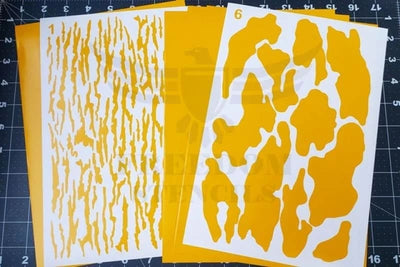 Riparian Camouflage Stencil Kit - Stencils