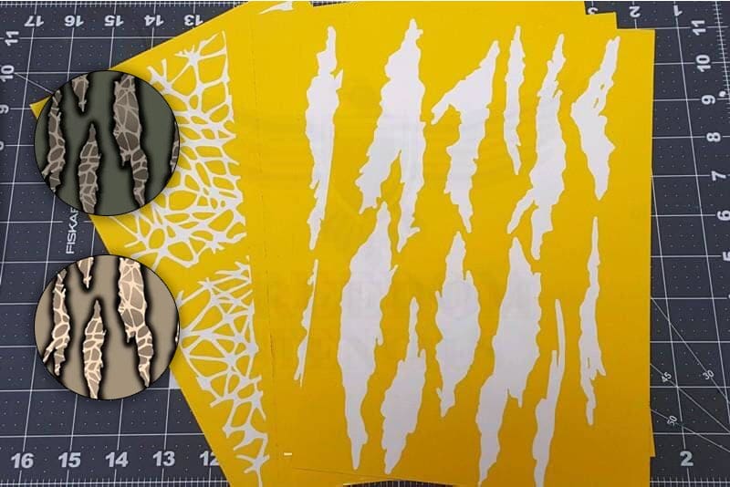 RIPTILE Camouflage Stencil Pack for Duracoat, Cerakote, Gunkote & Spray Paint - Freedom Stencils riptile-camouflage-stencil-pack-for-duracoat-cerakote-gunkote-spray-paint-freedom-stencils