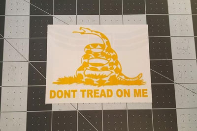 Dont Tread On Me Stencil for DuraCoat and Cerakote