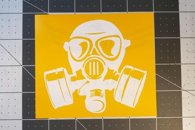 Gas Mask Stencil for DuraCoat and Cerakote