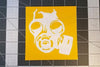 Gas Mask Stencil by Montactical
