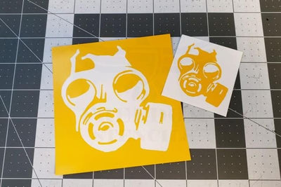 Gas Mask Stencil for Duracoat and Cerakote