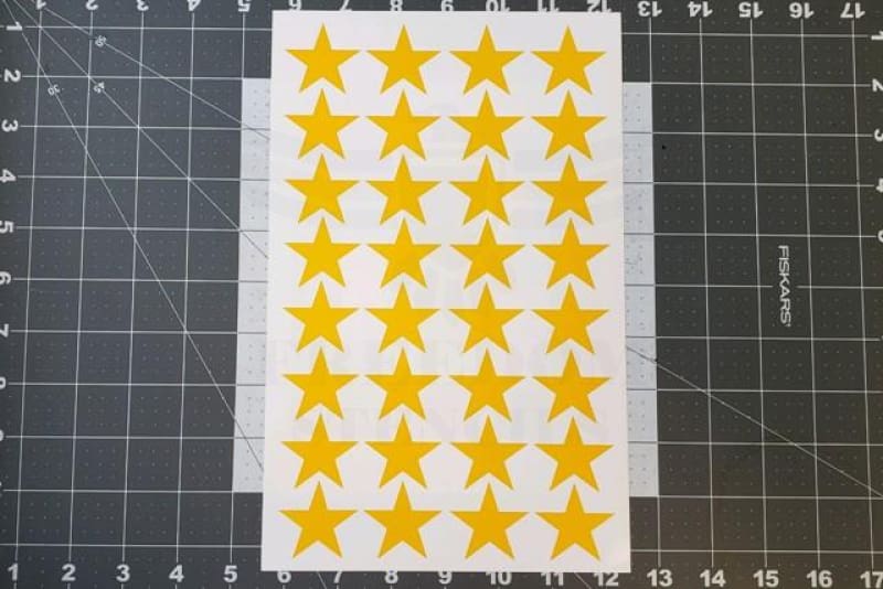 Star Stencil Template Combo Pack. Includes Hard Plastic Stencil + Thin Flexible Stencil. Great for Flags and Various Craft Projects.