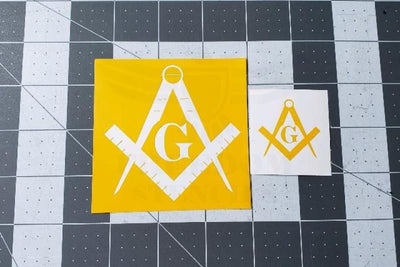 Freemasons Symbol Stencil for Cerakote and DuraCoat