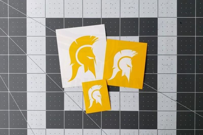 Spartan Helmet Stencil for Cerakote and DuraCoat