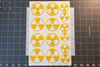 Radioactive Symbol Stencil Sheet