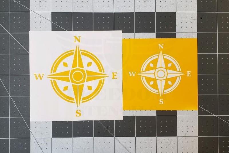 Pirate Compass Stencils