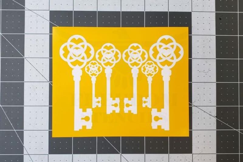 Vintage Skeleton Keys Stencil