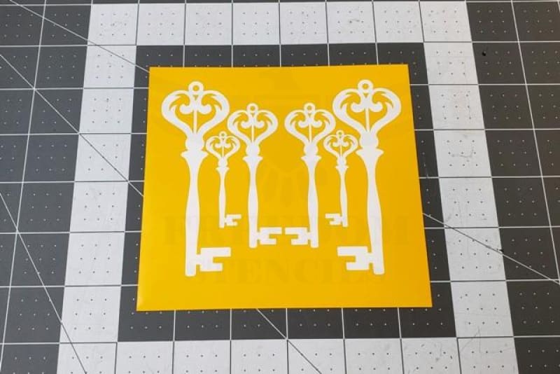 Steampunk Key Clipart Stencils