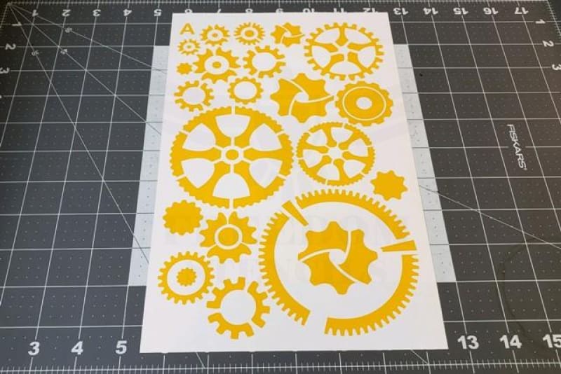 Steampunk Gear Stencils