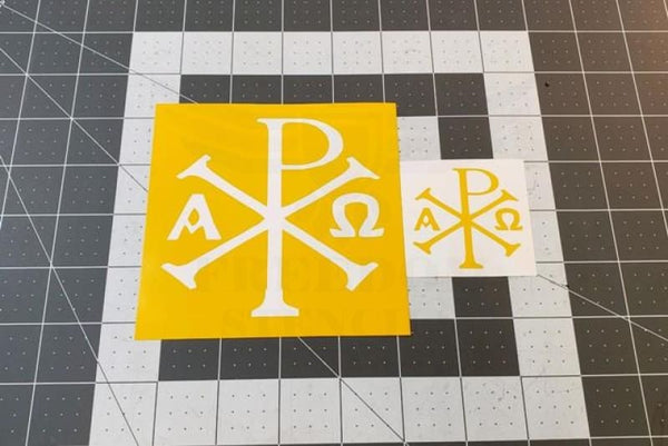 CRUSADER CHI RHO Stencil for Duracoat, Cerakote, Gunkote & spray paint ...