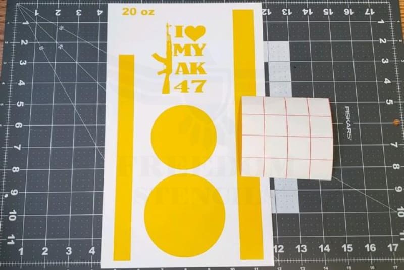 Tumbler Cup Cerakote Stencils