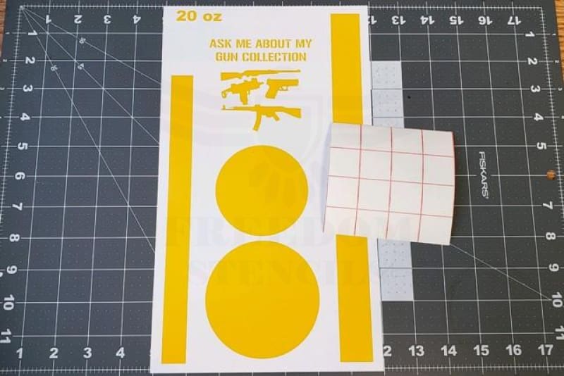 Painting Tumbler Cup Stencil Masks