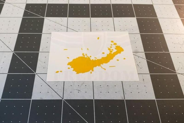 Blood Splatter Paint Mask Stencil - Freedom Stencils