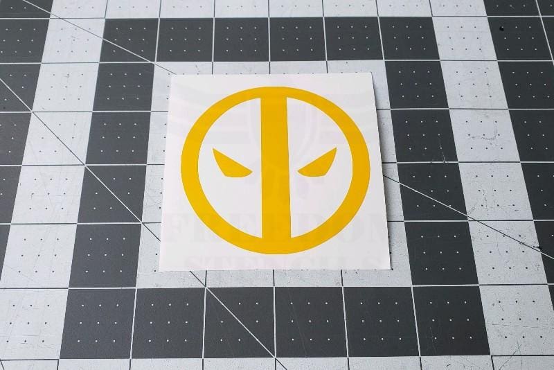 Deadpool Logo Stencil for Cerakote and DuraCoat