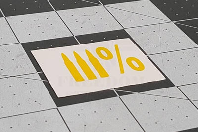 3% Bullets Stencil from Freedom Stencils