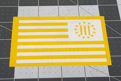 3% Flag Stencil for DuraCoat and Cerakote