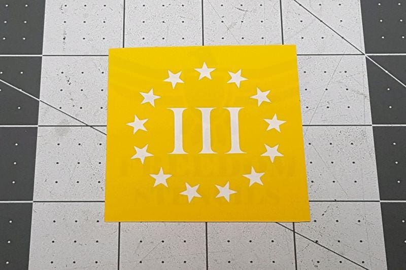 3% Logo Stencil for DuraCoat and Cerakote