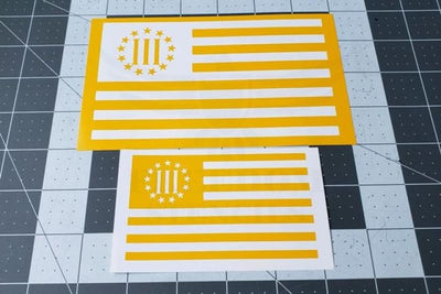 Three Percent Flag Stencils for DuraCoat and Cerakote