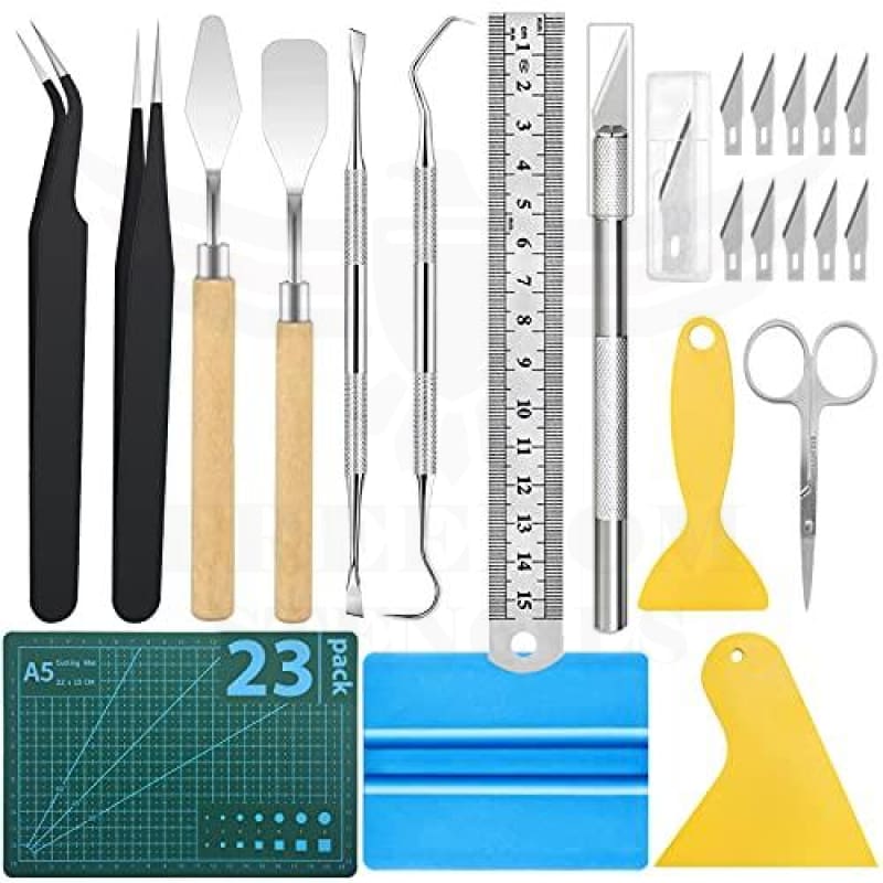 Vinyl Weeding Tools Set Craft Vinyl Tools Kit  Weeder/Scraper/Spatula/Tweezers/Scissor Basic Tool for