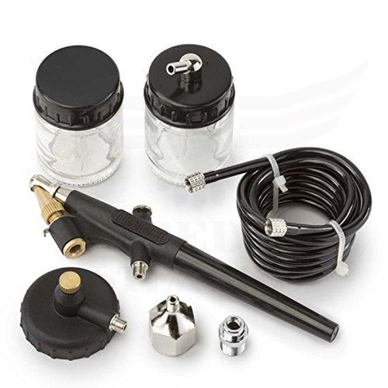 Airbrush Kit - Gravity Siphon Feed Air Compressor Crafts Hobby Art - Point  Zero Airbrush