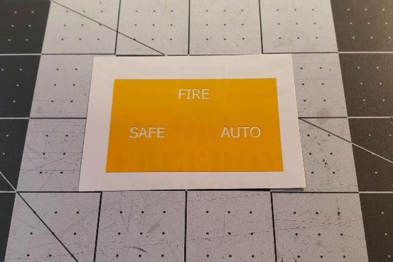 AR Lower Reciever Selector Etching Stencils Mask