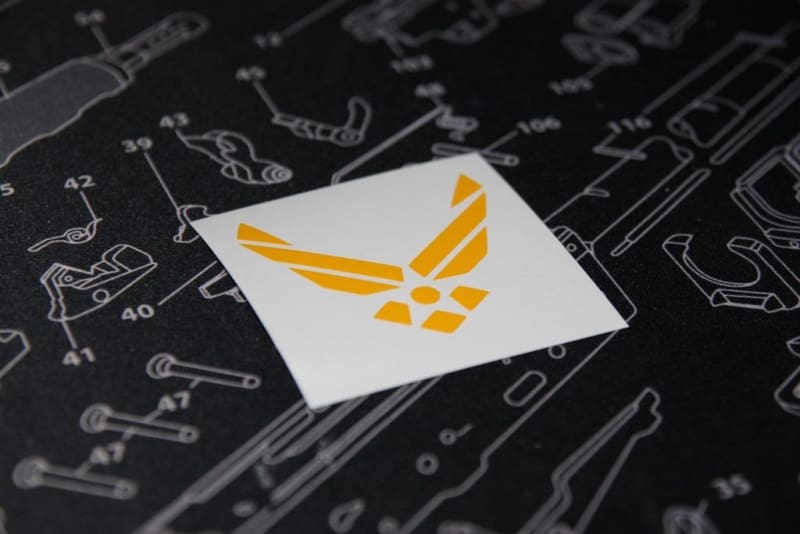 Air Force Wings Stencil for DuraCoat and Cerakote