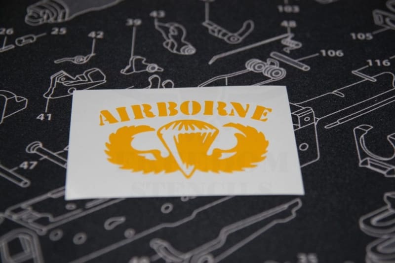 Airborne Wings Stencil for DuraCoat and Cerakote