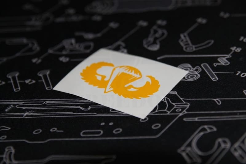 Airborne Wings Stencil for DuraCoat and Cerakote