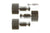 Master Airbrush Brand Set of 3 Airbrush Quick Release Coupler Plugs with 1/8 in. BSP Female Thread Connections and 5mm Male Nipple Tails (Quick Connect Coupler Not Included)