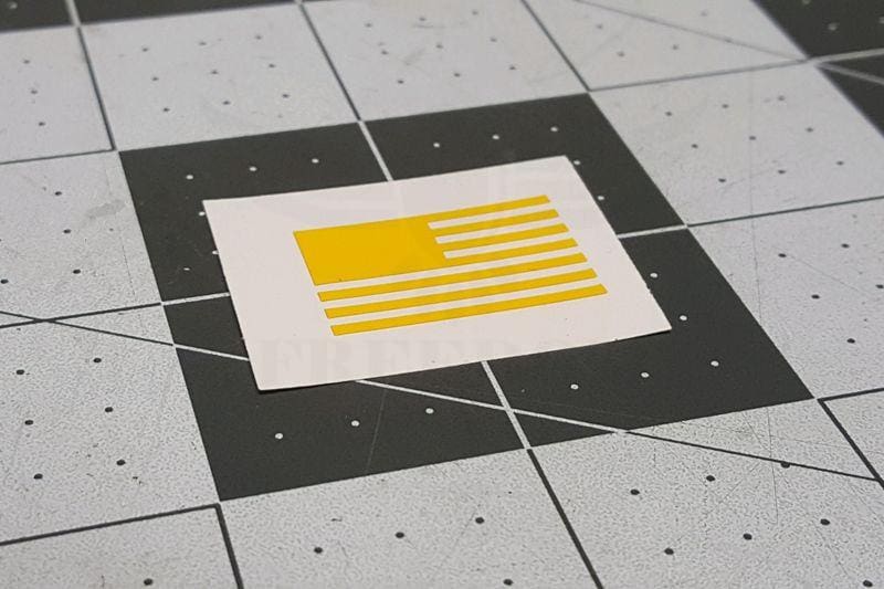American Flag 1 Inch Stencil for Cerakote and DuraCoat