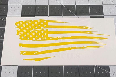 American Flag Tattered Stencil from Freedom Stencils