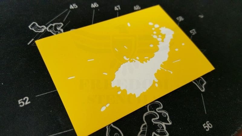 Blood Splatter Stencil for DuraCoat and Cerakote