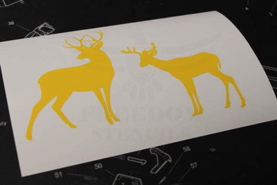 Buck and Doe Stencils from Freedom Stencils