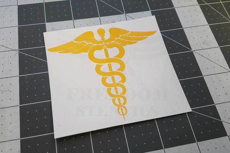Caduseus Stencil from Freedom Stencils