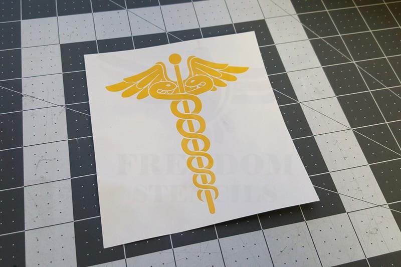 Caduseus Stencil from Freedom Stencils