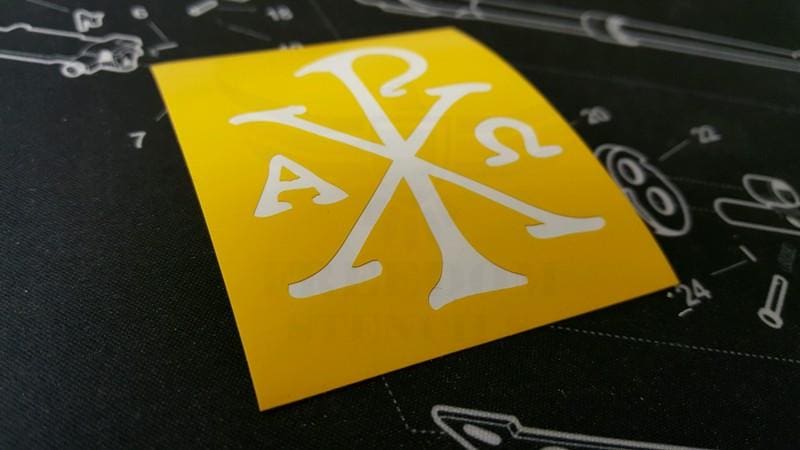 Chi Rho Stencils by Montactical